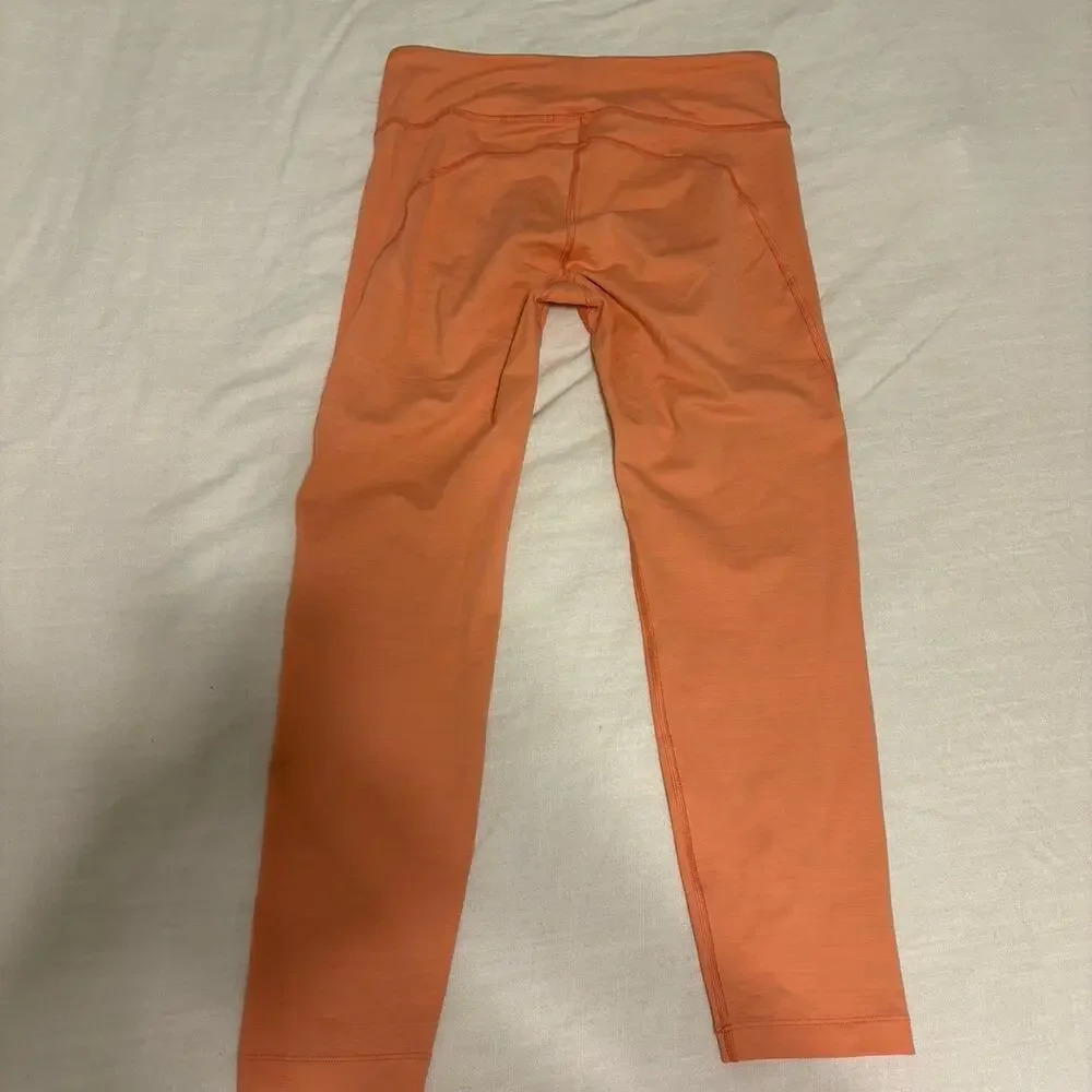 Outdoor Voices Women's Freeform Flow 7/8 Leggings Peach Orange Size Medium - Picture 3 of 5